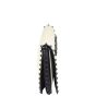 Valentino Rockstud Wristlet Flap Clutch - cream Side
