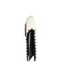 Valentino Rockstud Wristlet Flap Clutch - cream Side
