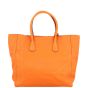 Prada Vitello Grain Shopping Tote (orange) Back
