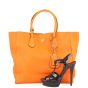 Prada Vitello Grain Shopping Tote (orange) Shoe
