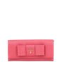 Prada Saffiano Bow Continental Wallet Front
