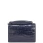 Saint Laurent Sunset Chain Wallet Croc-Embossed Back

