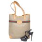 Gucci GG Web Sherry Line Tote Shoe

