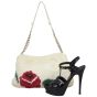Chanel Quilted Rose Applique Hobo Shoe
