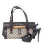 Gucci GG Canvas Bamboo Bullet Bag Shoe
