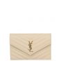 Saint Laurent Monogram Envelope Chain Wallet Front
