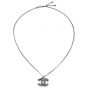 Chanel CC Rose Embellished Long Pendant Necklace Front
