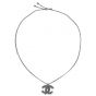 Chanel CC Rose Embellished Long Pendant Necklace Back