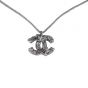 Chanel CC Rose Embellished Long Pendant Necklace Pendant