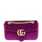 Gucci GG Marmont Velvet Small Shoulder Bag Front
