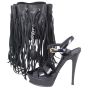 Saint Laurent Fringe Monogram Bourse Bucket Bag Mini Shoe
