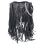 Saint Laurent Fringe Monogram Bourse Bucket Bag Mini Front
