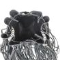 Saint Laurent Fringe Monogram Bourse Bucket Bag Mini Whole interior

