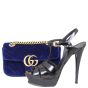 Gucci GG Marmont Velvet Mini Shoulder Bag Shoe
