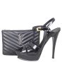 Saint Laurent Matelasse Monogram Mini Pouch Shoe
