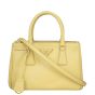 Prada Saffiano Lux Galleria Double Zip Tote Mini Front
