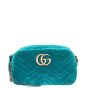 Gucci GG Marmont Velvet Small Camera Bag Front
