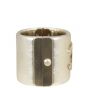 Chanel CC Wide Metallic Leather Cuff Right Side
