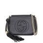 Gucci Soho Chain Crossbody (black) Front
