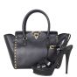 Valentino Rockstud Pagoda Tote Small Shoe
