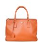 Prada Saffiano Lux Galleria Double Zip Tote Medium Front
