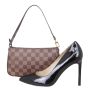 Louis Vuitton Pochette Accessories Damier Ebene Shoe
