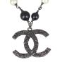 Chanel Pearl and Bead CC Necklace locket