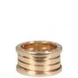 Bvlgari B.Zero1 18k Rose Gold Four Band Ring Front
