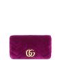 Gucci GG Velvet Super Mini Shoulder Bag Front