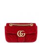 Gucci GG Marmont Velvet Mini Shoulder Bag Front