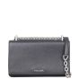 Prada Saffiano Tessuto Chain Shoulder Bag Front

