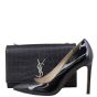 Saint Laurent Kate Tassel Chain Bag Medium Croc-Embossed Shoe
