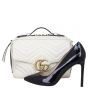 Gucci GG Marmont Small Top Handle Bag with Web Strap Shoe