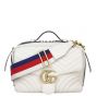 Gucci GG Marmont Small Top Handle Bag with Web Strap Front with Strap