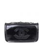 Chanel CC Vinyl Lipstick Ligne Flap Bag Front
