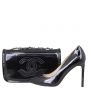 Chanel CC Vinyl Lipstick Ligne Flap Bag Shoe