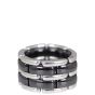 Chanel Ultra Large 18k White Gold Ceramic Ring Side