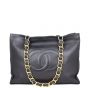Chanel Vintage CC Jumbo XL Chain Shoulder Bag Front with Strap