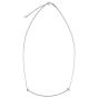 Tiffany T Smile Pendant Large 18k White Gold and Diamonds Front