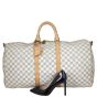 Louis Vuitton Keepall 55 Bandouliere Damier Azur Shoe