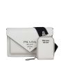 Prada Saffiano Mini Envelope Bag Front with Strap