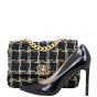 Chanel 19 Tweed Flap Bag Medium Shoe