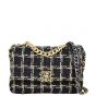 Chanel 19 Tweed Flap Bag Medium Front with Strap