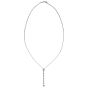Tiffany & Co Platinum and Diamond Grace Drop Pendant Back