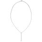 Tiffany & Co Platinum and Diamond Grace Drop Pendant Front
