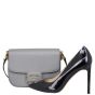 Prada Saffiano Embleme Shoulder Bag Shoe