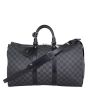 Louis Vuitton Keepall 45 Bandouliere Damier Graphite Front with Strap