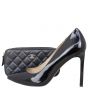 Chanel CC Double Zip Clutch with Pearl Chain Shoe