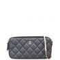 Chanel CC Double Zip Clutch with Pearl Chain Front with Strap