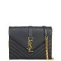 Saint Laurent Monogram Envelope Bag Medium front with strap